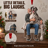 Custom Photo Great Dane Lap Dog Acrylic Ornament — Product details