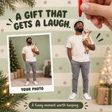 Custom Photo Tiny Dog Big Pose Acrylic Ornament — Gift inspiration