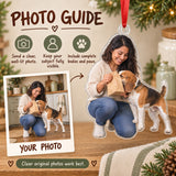 Custom Photo Treat Bag Inspector Acrylic Ornament — Personalization guide