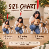 Custom Photo Treat Bag Inspector Acrylic Ornament — Size guide