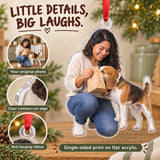 Custom Photo Treat Bag Inspector Acrylic Ornament — Product details