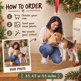 Custom Photo Treat Bag Inspector Acrylic Ornament — How to order