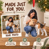 Custom Photo Treat Bag Inspector Acrylic Ornament — Production and delivery
