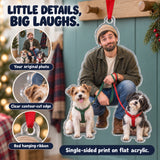 Custom Photo Leash Tangle Duo Acrylic Ornament — Product details