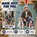 Custom Photo Leash Tangle Duo Acrylic Ornament — Production and delivery