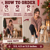 Custom Photo Puppy Shoe Thief Acrylic Ornament — How to order