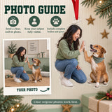 Custom Photo Dog High Five Acrylic Ornament — Personalization guide