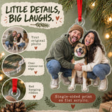 Custom Photo Gotcha Day Tongues Acrylic Ornament — Product details