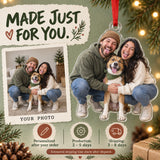 Custom Photo Gotcha Day Tongues Acrylic Ornament — Production and delivery