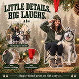 Custom Photo Dog Camping Companion Acrylic Ornament — Product details
