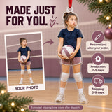 Custom Photo Volleyball Serve Face Acrylic Ornament — Production and delivery