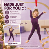 Custom Photo Gymnast Tada Face Acrylic Ornament — Production and delivery