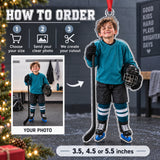 Custom Photo Hockey Helmet Hair Acrylic Ornament — How to order
