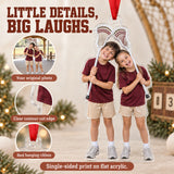 Custom Photo Lacrosse Stick Silly Acrylic Ornament — Product details