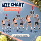 Custom Photo Pickleball Junior Cheers Acrylic Ornament — Size guide