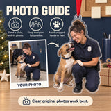 Custom Photo Police Puppy Partner Acrylic Ornament — Personalization guide