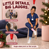 Custom Photo Nurse Silly Socks Acrylic Ornament — Product details