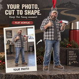 Custom Photo Truck Driver Mini Rig Acrylic Ornament — Main design