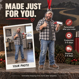 Custom Photo Truck Driver Mini Rig Acrylic Ornament — Production and delivery