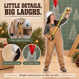 Custom Photo Builder Tape Measure Acrylic Ornament — Product details