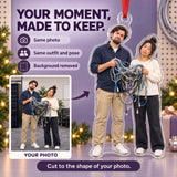Custom Photo IT Cable Spaghetti Acrylic Ornament — Personalization example