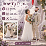 Custom Photo Veil Wind Moment Acrylic Ornament — How to order
