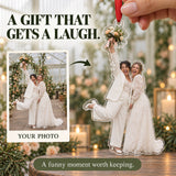 Custom Photo Bouquet and Big Grin Acrylic Ornament — Gift inspiration