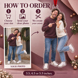 Custom Photo Ring Selfie Goof Acrylic Ornament — How to order