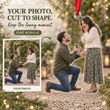 Custom Photo Proposal Surprise Face Acrylic Ornament — Main design