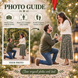 Custom Photo Proposal Surprise Face Acrylic Ornament — Personalization guide