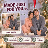 Custom Photo Matching Christmas Faces Acrylic Ornament — Production and delivery