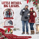 Custom Photo Snowball Truce Acrylic Ornament — Product details
