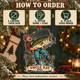 Personalized Funny Giant Bass Catch Acrylic Ornament — Product details