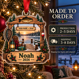 Personalized First Catch Dock Keepsake Acrylic Ornament — Production and delivery