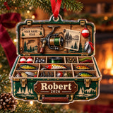 Personalized Grandpas Lucky Lure Cabinet Acrylic Ornament — Main design