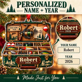 Personalized Grandpas Lucky Lure Cabinet Acrylic Ornament — Personalization guide