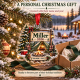 Personalized Family Campsite Sign Acrylic Ornament — Gift inspiration