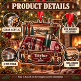 Personalized Cabin Weekend Trunk Acrylic Ornament — How to order
