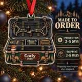 Personalized Bow Hunter Hard Case Acrylic Ornament — Production and delivery