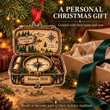 Personalized Trail Sign Compass Box Acrylic Ornament — Gift inspiration