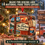 Personalized National Park Road Trip Case Acrylic Ornament — Size guide