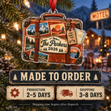Personalized National Park Road Trip Case Acrylic Ornament — Production and delivery