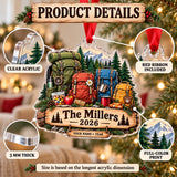 Personalized Family Trail Daypack Acrylic Ornament — How to order