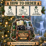 Personalized Waterfall Hike Camera Bag Acrylic Ornament — Product details