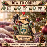 Personalized Grandma Trail Boss Tote Acrylic Ornament — Product details