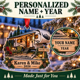 Personalized Fifth Wheel Camper Acrylic Ornament — Personalization guide