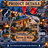 Personalized Fifth Wheel Camper Acrylic Ornament — How to order