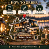Personalized Class A Motorhome Acrylic Ornament — Product details