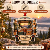 Personalized Camper Van Adventure Acrylic Ornament — Product details
