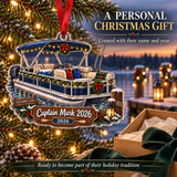 Personalized Personalized Pontoon Boat Acrylic Ornament — Gift inspiration